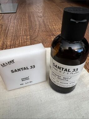 Le Labo Santal 33 Shower Gel & Soap Set Travel Size